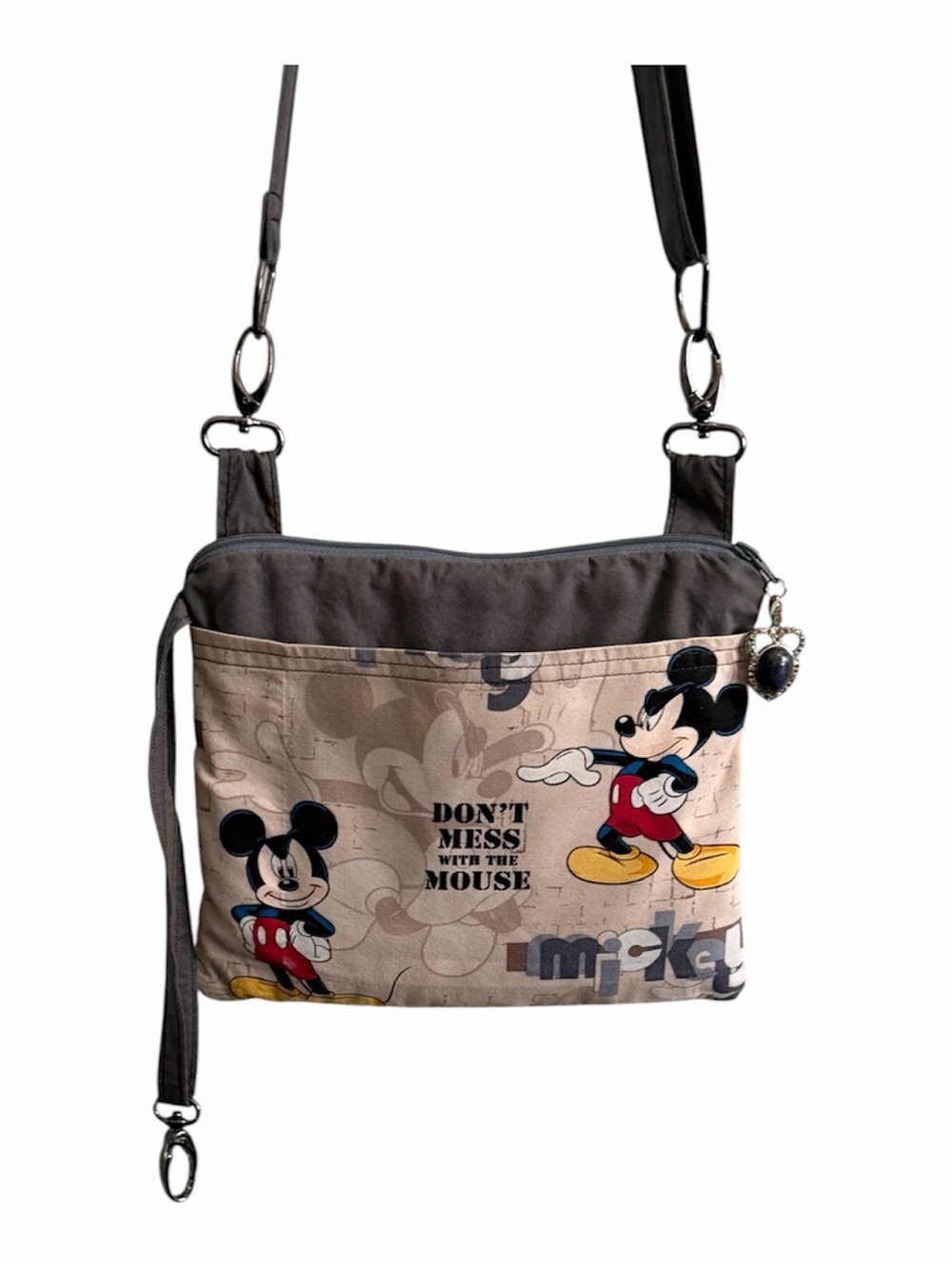 Disney Mickey Mouse “Don’t Mess With The Mouse” Travel Crossbody Bag